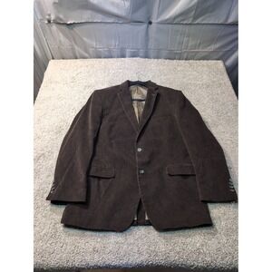 Chaps Mens Brown Corduroy Blazer Jacket Sport Coat 44L